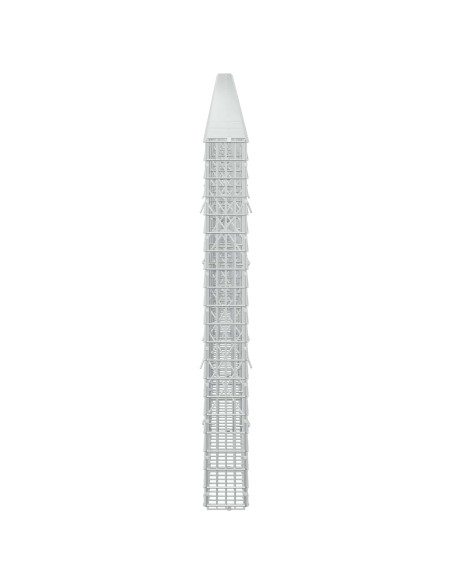 Gabione con filo da 3,5 mm e rete da 5x2,5 cm 1000x10x100 cm