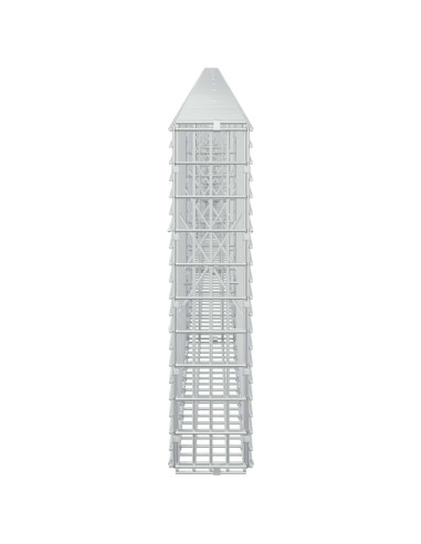 Gabione con filo da 3,5 mm e rete da 5x2,5 cm 1000x10x50 cm