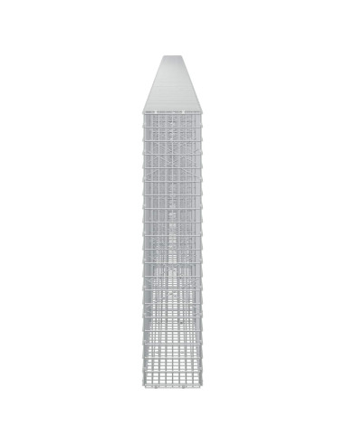Gabione con filo da 3,5 mm e rete da 5x2,5 cm 1000x20x100 cm