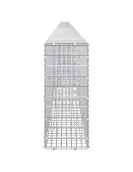 Gabione con filo da 3,5 mm e rete da 5x2,5 cm 1000x20x50 cm