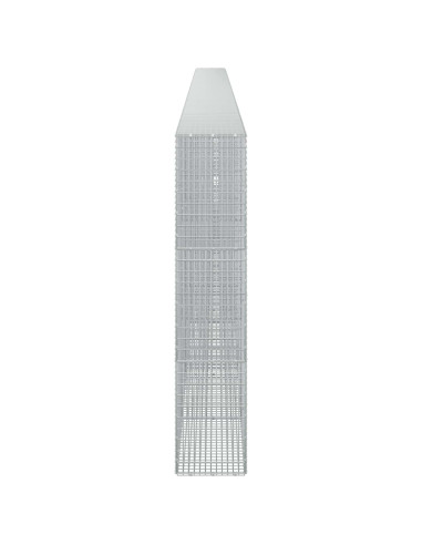 Gabione con filo da 3,5 mm e rete da 5x2,5 cm 1000x30x150 cm