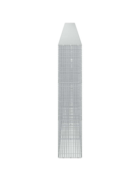 Gabione con filo da 3,5 mm e rete da 5x2,5 cm 1000x30x150 cm