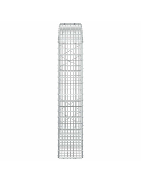 Gabione con filo da 3,5 mm e rete da 5x2,5 cm 100x20x100 cm