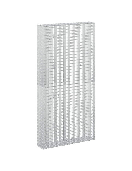 Gabione con filo da 3,5 mm e rete da 5x2,5 cm 100x20x200 cm