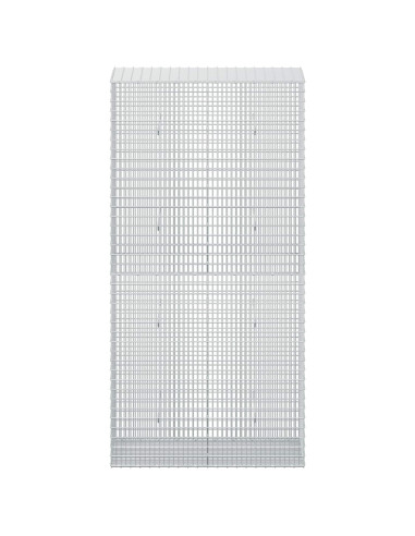 Gabione con filo da 3,5 mm e rete da 5x2,5 cm 100x50x200 cm