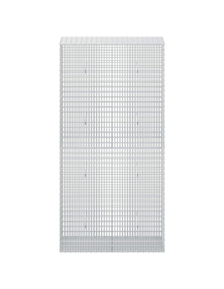 Gabione con filo da 3,5 mm e rete da 5x2,5 cm 100x50x200 cm