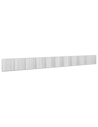 Gabione con filo da 3,5 mm e rete da 5x2,5 cm 1050x30x100 cm