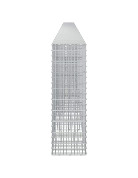 Gabione con filo da 3,5 mm e rete da 5x2,5 cm 1050x30x100 cm