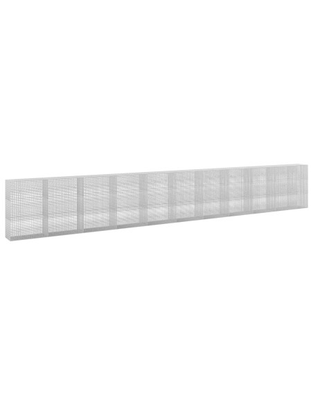 Gabione con filo da 3,5 mm e rete da 5x2,5 cm 1050x50x150 cm