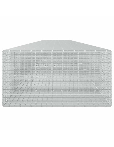Gabione con filo da 3,5 mm e rete da 5x2,5 cm 1100x100x50 cm