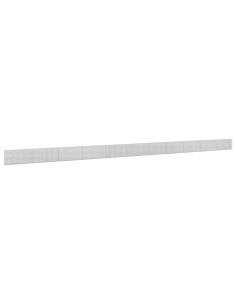 Gabione con filo da 3,5 mm e rete da 5x2,5 cm 1100x10x50 cm 2
