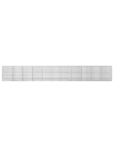 Gabione con filo da 3,5 mm e rete da 5x2,5 cm 1100x20x150 cm