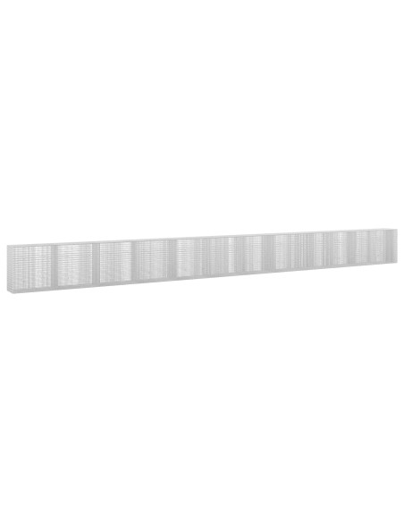 Gabione con filo da 3,5 mm e rete da 5x2,5 cm 1150x50x100 cm