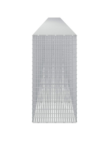 Gabione con filo da 3,5 mm e rete da 5x2,5 cm 1200x50x100 cm