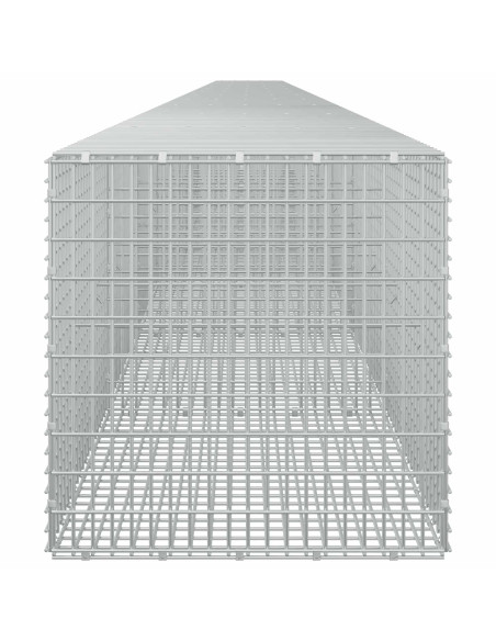Gabione con filo da 3,5 mm e rete da 5x2,5 cm 1200x50x50 cm