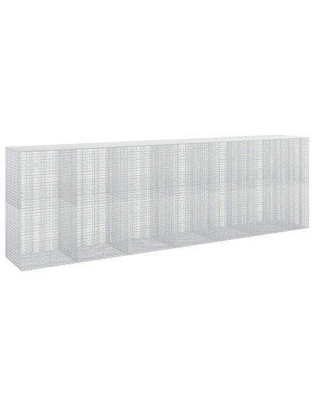 Gabione con filo da 3,5 mm e rete da 5x2,5 cm 650x100x200 cm