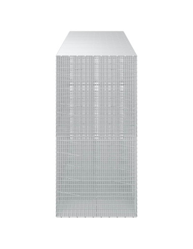 Gabione con filo da 3,5 mm e rete da 5x2,5 cm 650x100x200 cm