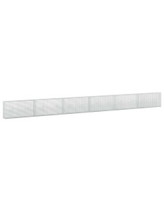 Gabione con filo da 3,5 mm e rete da 5x2,5 cm 600x20x50 cm 2