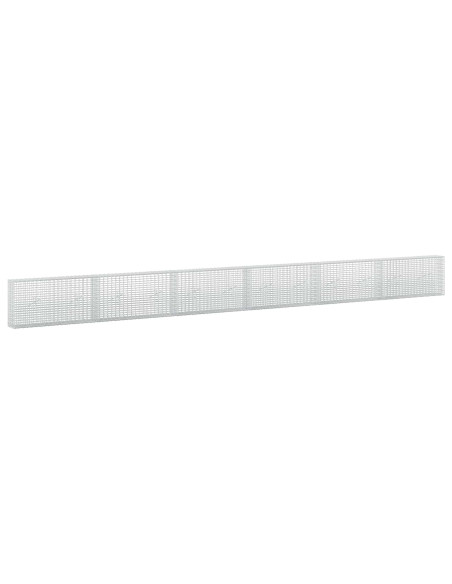 Gabione con filo da 3,5 mm e rete da 5x2,5 cm 600x20x50 cm