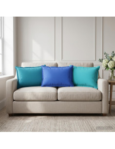Cuscino con cuscino HOUTEN 6 pz Blu Reale Poliestere