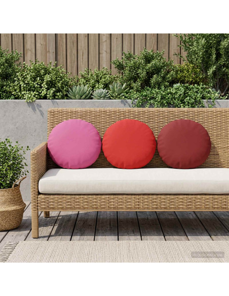 Cuscino con cuscino HEERLEN 6 pz Rosso Vino Poliestere
