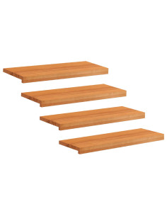 Tappeti per scale 4 pz 70 x 25 x 2 cm Marrone Chiaro 2