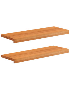 Tappeti per scale 2 pz 70 x 25 x 2 cm Marrone Chiaro 2