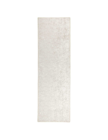 Tappeto Crema 50 x 100 cm 100% Poliestere 3 mm Lavabile