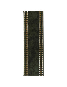 Tappeto Runner FLORNES Tessuto Verde Diamanti 80 x 300 cm PP 2