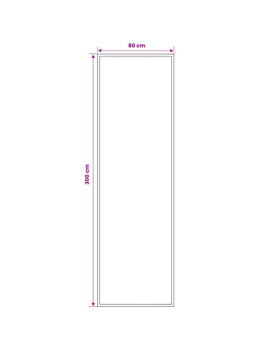 Tappeto Runner FLORNES Tessuto Verde Diamanti 80 x 300 cm PP
