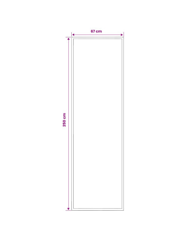 Tappeto Runner FLORNES Tessuto Blu Diamanti 67 x 250 cm PP 7 mm