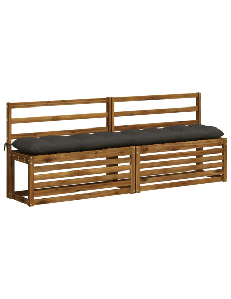 Cuscino per panchina VIANEN 100% Poliestere Antracite