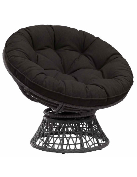 Cuscino per Sedia Appesa VIANEN 100% Poliestere Nero