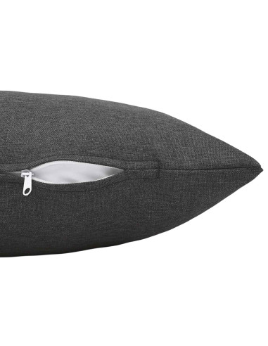 Cuscino con cuscino HEERLEN 6 pz Grigio Scuro Tessuto