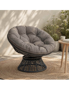 Cuscino per Sedia Appesa VIANEN 100% Poliestere Grigio