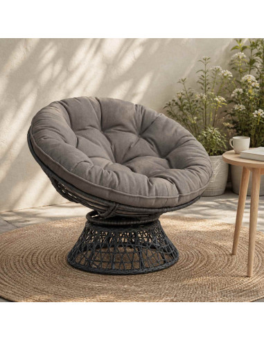 Cuscino per Sedia Appesa VIANEN 100% Poliestere Grigio