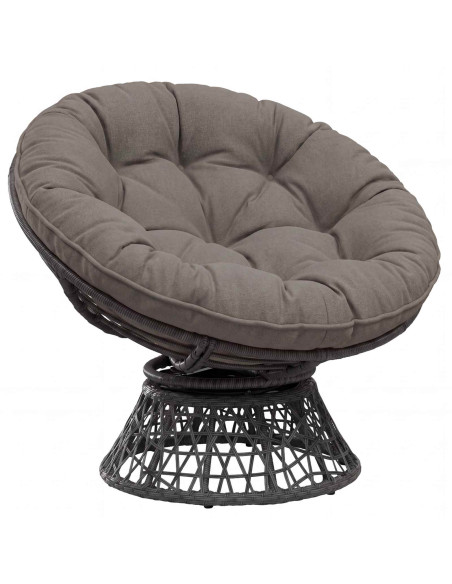Cuscino per Sedia Appesa VIANEN 100% Poliestere Grigio