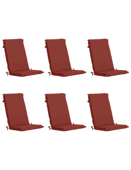 Cuscini Bhair Alto Schienale in 6 Pezzi GEMERT 6 pcs Rosso
