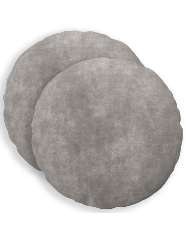 Cuscino HEERLEN 2 pz Grigio Chiaro Fleece in microfibra
