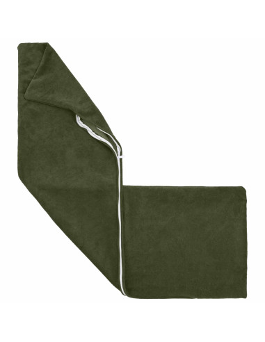 Cuscino con cuscino HEERLEN 2 pz Verde Fleece in microfibra