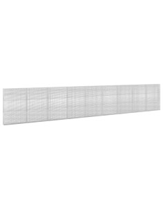 Gabione con filo da 3,5 mm e rete da 5x2,5 cm 900x20x150 cm 2