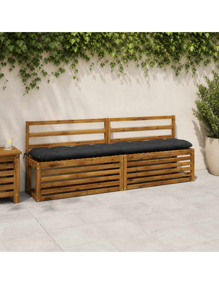 Cuscini per Panchina VIANEN 2 pz 100% Poliestere Blu Scuro