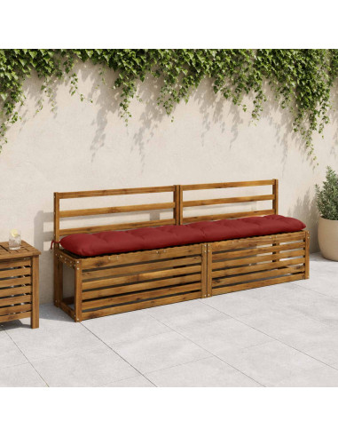 Cuscini per Panchina VIANEN 2 pz 100% Poliestere Rosso