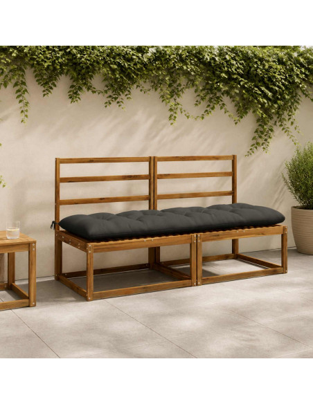 Cuscino per panchina VIANEN 100% Poliestere Antracite