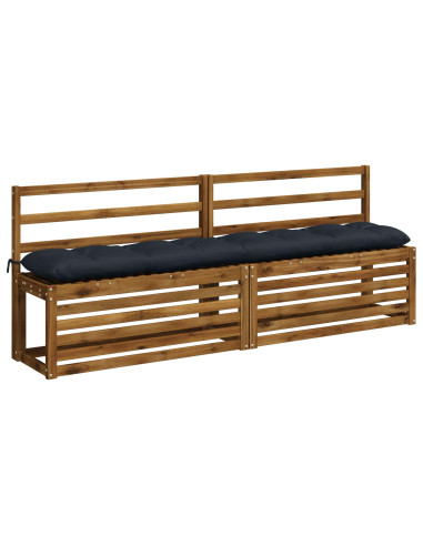 Cuscini per Panchina VIANEN 2 pz 100% Poliestere Blu Scuro