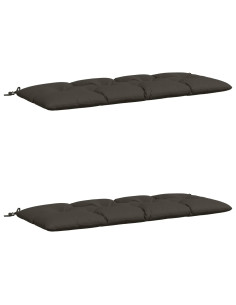 Cuscini per Panchina VIANEN 2 pz 100% Poliestere Antracite 2