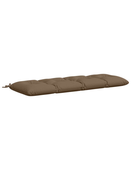 Cuscino per panchina VIANEN 100% Poliestere Tortora