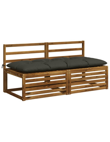 Cuscino per panchina VIANEN 100% Poliestere Antracite