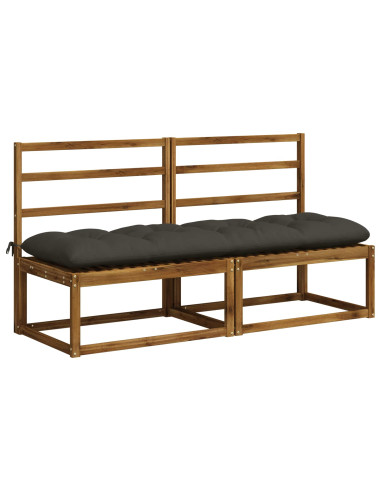 Cuscino per panchina VIANEN 100% Poliestere Antracite