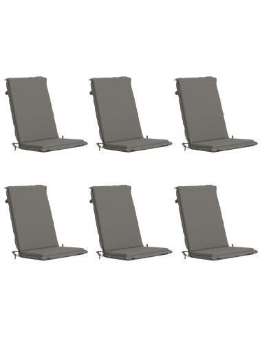 Cuscino per sedia a schienale alto GEMERT 6 pz 100% Poliestere